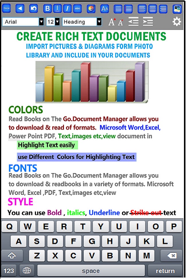 Document Writer - Word Processor and Reader for Microsoft Office - Personal Edition screenshot 2