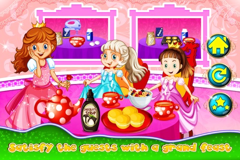 Princess Tea Party – Make desserts & cookies for royal guests in this cooking chef game screenshot 4