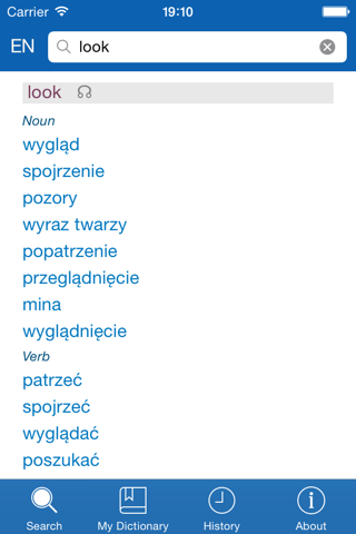 Polish <> English Dictionary + Vocabulary trainer screenshot 2