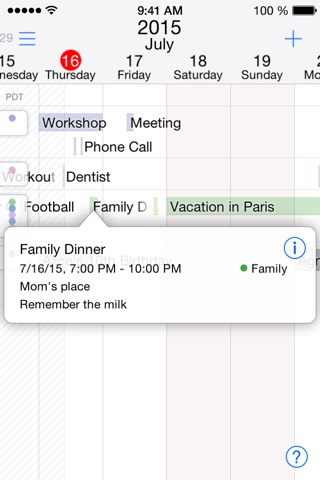 Lookahead - Timeline Calendar and Planner screenshot 2