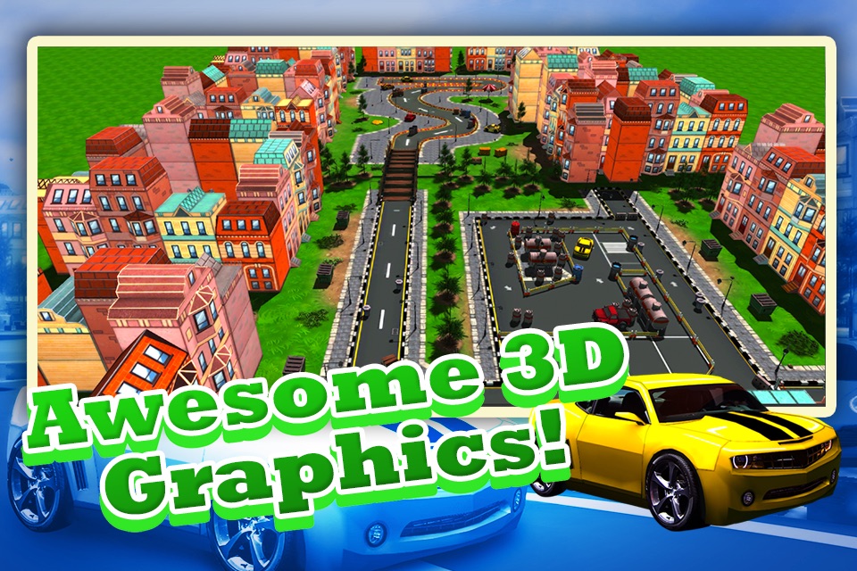 A Car Mania 3D Parking Simulator And Driving Test Sim Racing Games screenshot 2