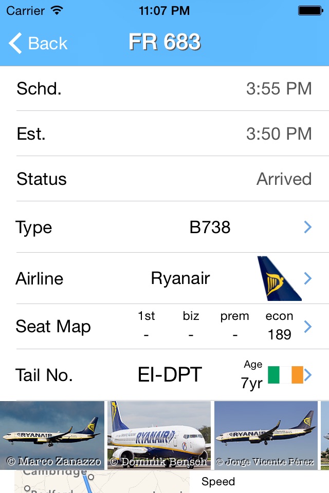 London Stansted Airport - iPlane Flight Information screenshot 2
