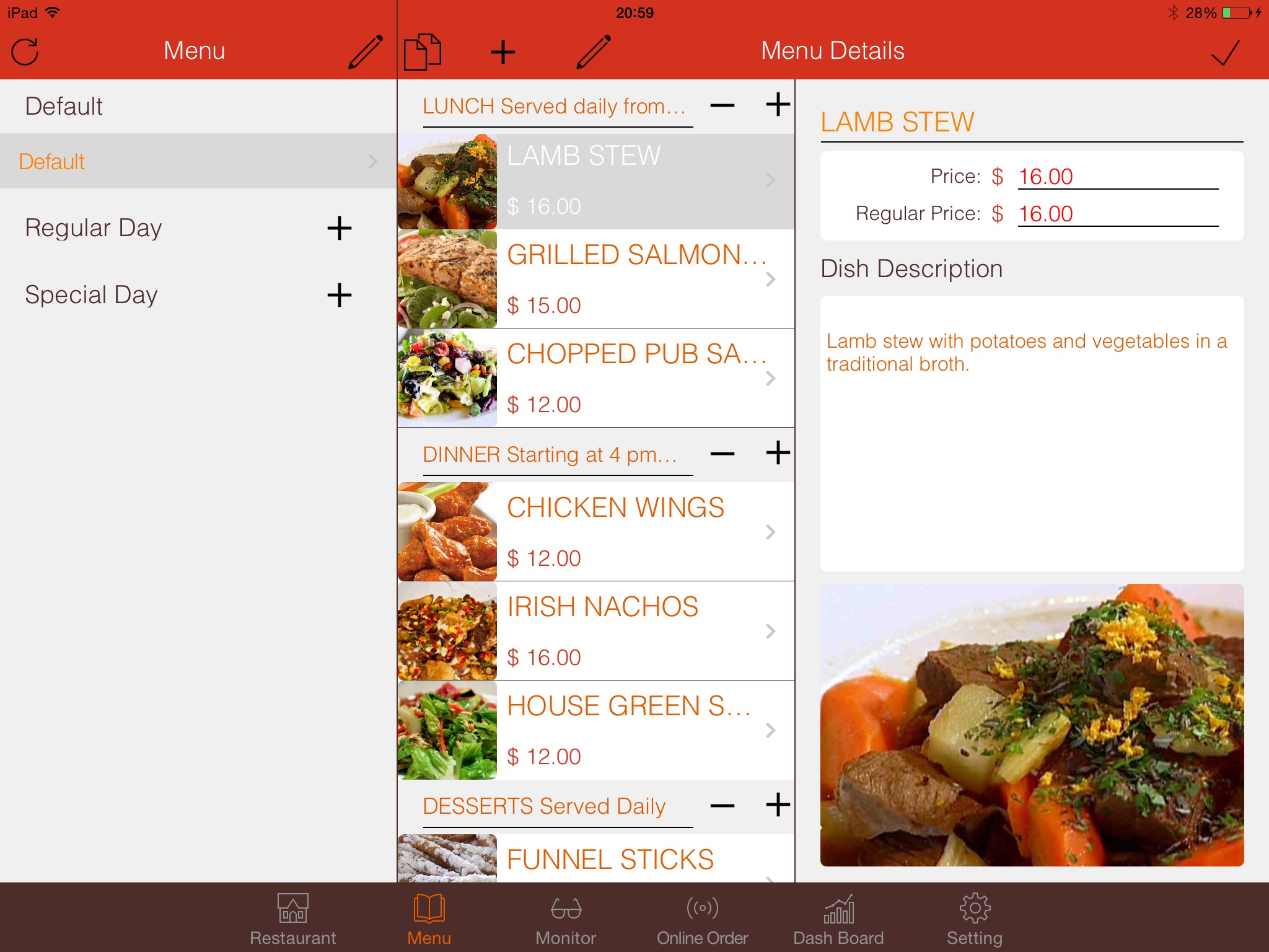 Just Dine Manager screenshot 4