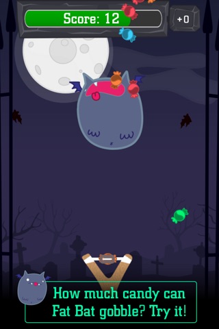 Fat Bat - Halloween Sugar Rush screenshot 2