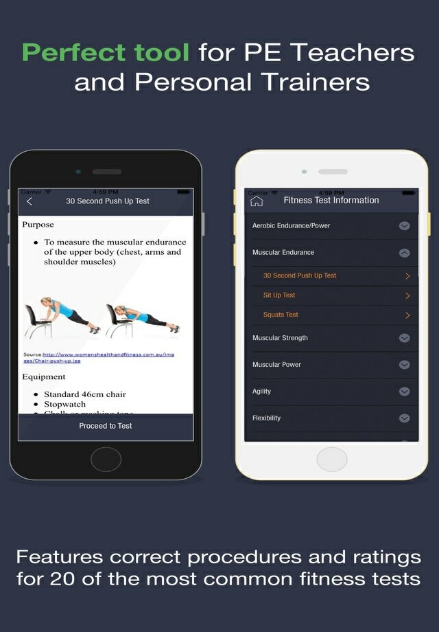 Fitness Testing & Results - Student Tracking and Personal Training Tool screenshot 2