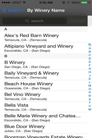 Temecula Valley and San Diego Winery Finder screenshot 3