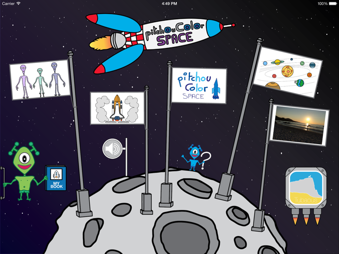 pitchou Space  drawing and painting in space