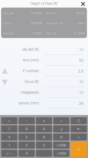 Hyperfocal - depth of field calculator with blur simulation (圖2)-速報App