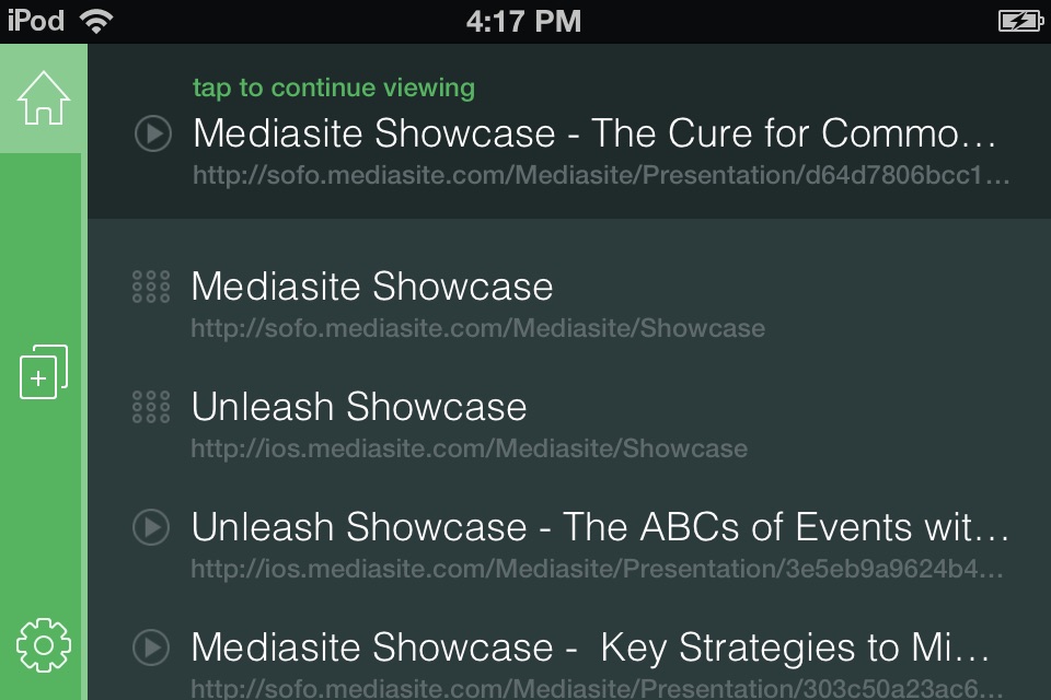 Mediasite Mobile App screenshot 3