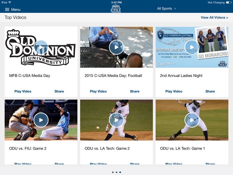 ODU Sports iPad 2015