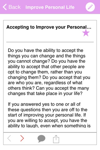 Improve Personal Life screenshot 2