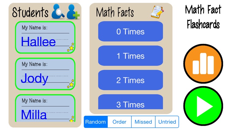 Math Fact Flashcards