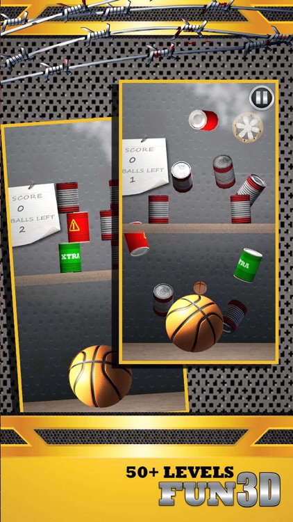 Shoot Hoops Basketball Toss Game 3D - Real Knockdown Cans Flick Game by ...