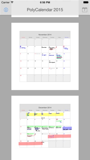 PolyCalendar 2015 - 時間表和手寫 -(圖5)-速報App
