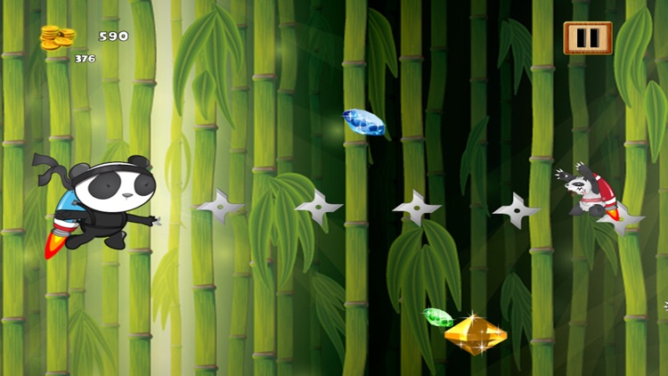 Jetpack Gem-bo Panda Ninja PAID - An Awesome Collecting Warrior Frenzy Blast screenshot-4