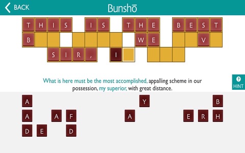 Bunshō - the challenging word puzzle of hidden sentences screenshot 4