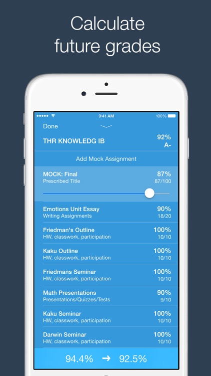 Grades for Parents and Students