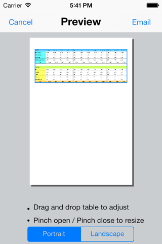 Spreadsheet touch: For Excel style spreadsheets screenshot 3