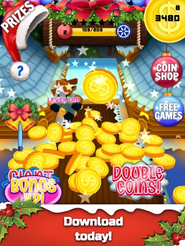 Christmas Coin Pusher Dozer Dropper 3D for iPad screenshot 2