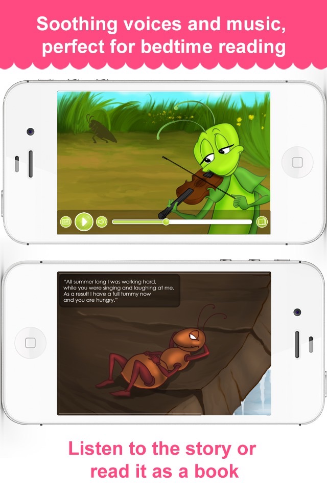 The Ant And The Grasshopper - Narrated classic fairy tales and stories for children screenshot 2