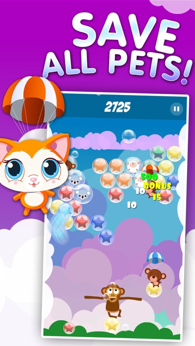 How to cancel & delete Pets Pop - Bubbles Popping Shooter from iphone & ipad 2