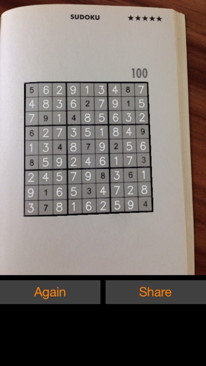 Sudoku Solver Camera