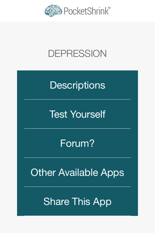Depression Test ByPocketShrink screenshot 2