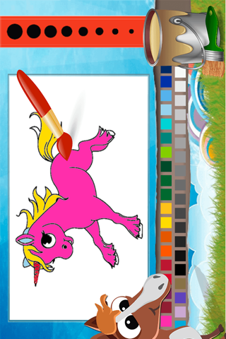 Horse Coloring Book - All In 1 Drawing, Paint And Color Games for Kid screenshot 4