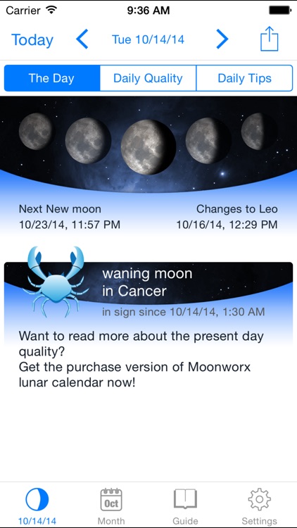 MoonWorx Lunar calendar Lite