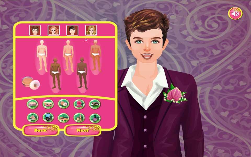 Happy Wedding- Dress up and make up game for kids who love wedding and fashion screenshot 3
