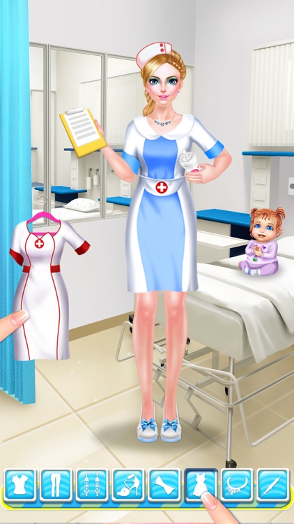 Nurse & Newborn Baby - Hospital Makeover & Dress Up