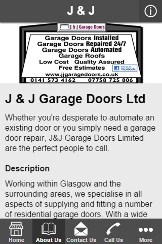 J & J Garage Doors Ltd screenshot 2