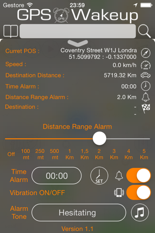 GPS WakeUp Alarm screenshot 2