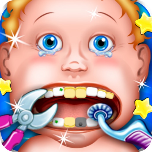Dentist New-born Baby Games - mommy's crazy doctor office & little kids teeth iOS App