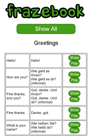 Learn German with Frazebook screenshot 4