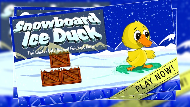 Snowboard Ice Duck : The Winter Cute Animal Fun Fast Race - (圖1)-速報App