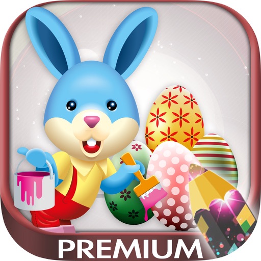 Paint magic eggs - Easter colorig pages - Premium icon