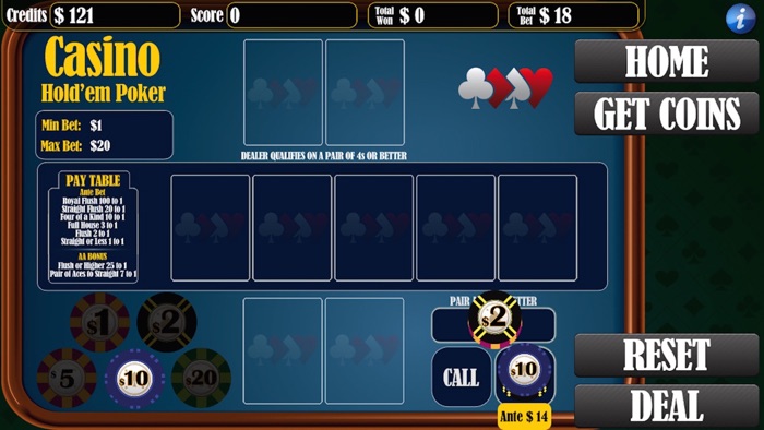 Texas Holdem Poker vs Croupier