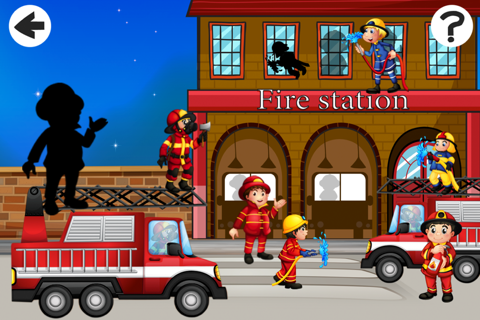 A Firefighter-s Shadow Game: Learn and Play for Children screenshot 3