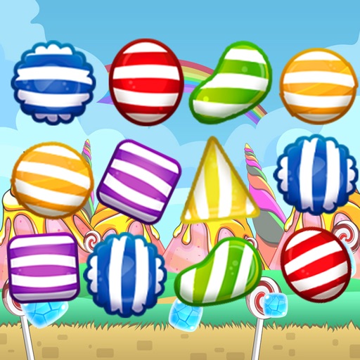 Sweet Candy Match 3 Games : Free Play Matching with friends iOS App