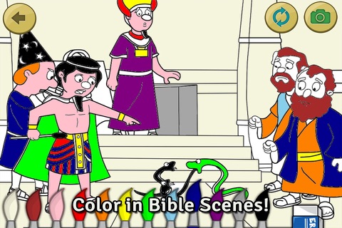 Moses and the Parting of the Red Sea: Bible Heroes - Teach Your Kids with Stories, Songs, Puzzles and Coloring Games! screenshot 4