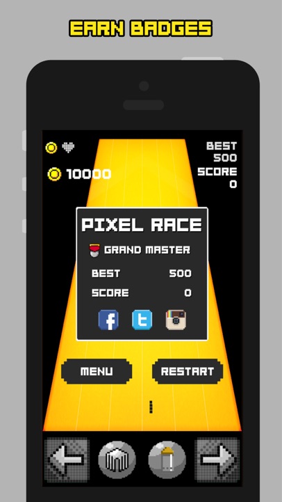 【图】Pixel Race – Endless Retro Racing(截图3)