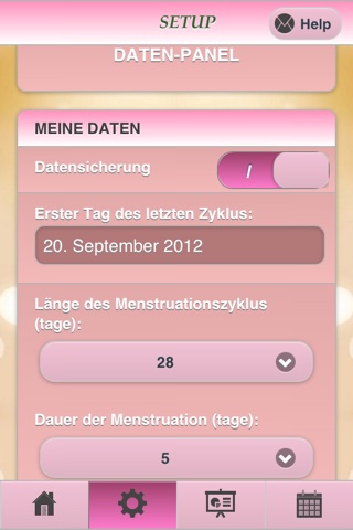 Menstruation & Fertility - Lte screenshot 2