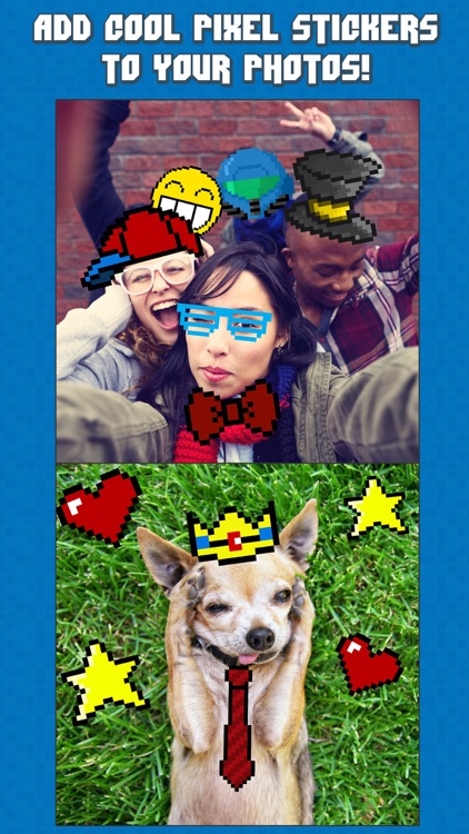InstaPixel - A Funny Retro Photo Booth Editor with 8 Bit Stickers for your Pictures screenshot-0