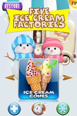 Ice Cream Frozen Snow Cones Treats Maker Game screenshot 4