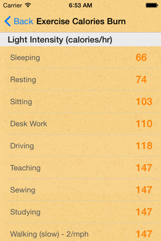 Calories List screenshot 4