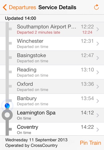 UK Train Times screenshot 3