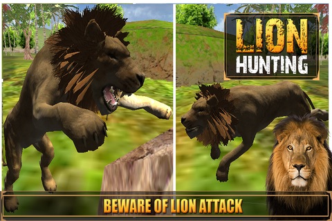 Wild Angry Safari Lion Jungle Sniper Hunting 3D Game screenshot 2