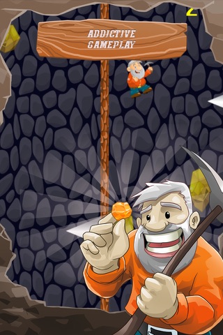 Gold Miner Pitfall Jump: Keep On The Rail screenshot 2