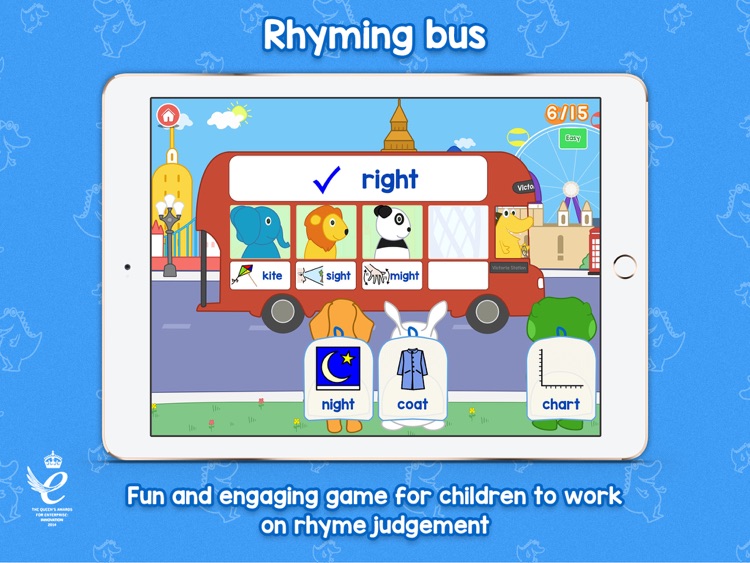 Rhyming Bus: sounds for spelling + reading screenshot-4